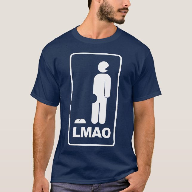 Camiseta Muestra del icono de LMAO ROFL LOL (Anverso)