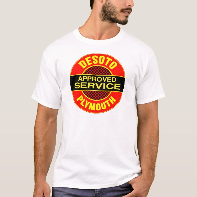 Camiseta Muestra del servicio de DeSoto del vintage (Anverso)