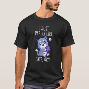Camiseta Muestra tu amor a tu gato Me gusta el gato