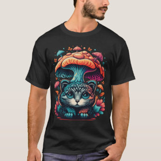 Camiseta Muestra tu estilo con gatos y champiñones muchacho