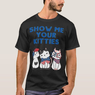 Camiseta MUESTRA TUS GATITOS Gato USA Regalo de gatito