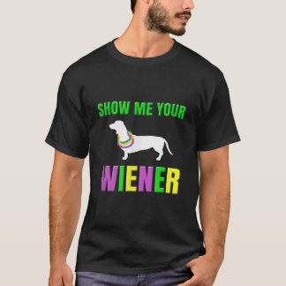 Camiseta Muéstrame tu gracioso perro mardi gras