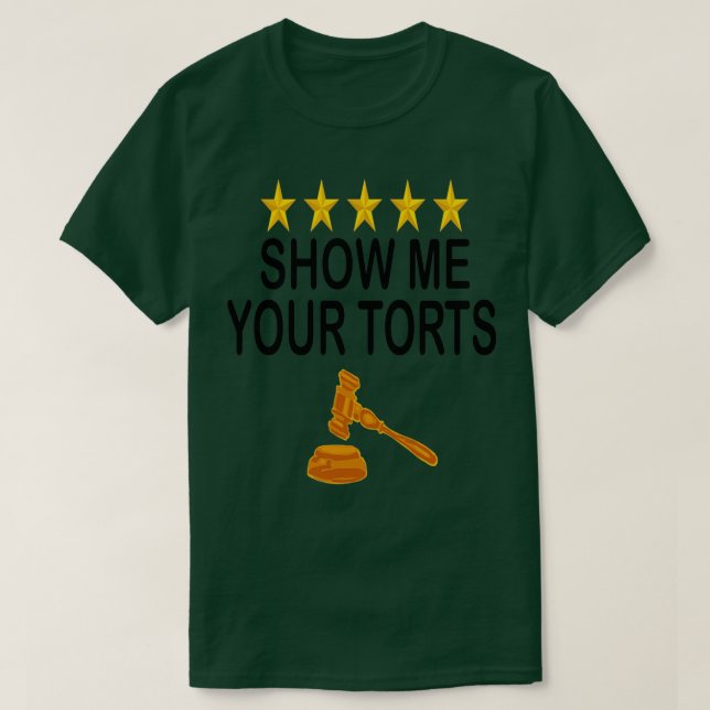 Camiseta Muéstrame tu Ley de abogados divertidos 1 (Diseño del anverso)