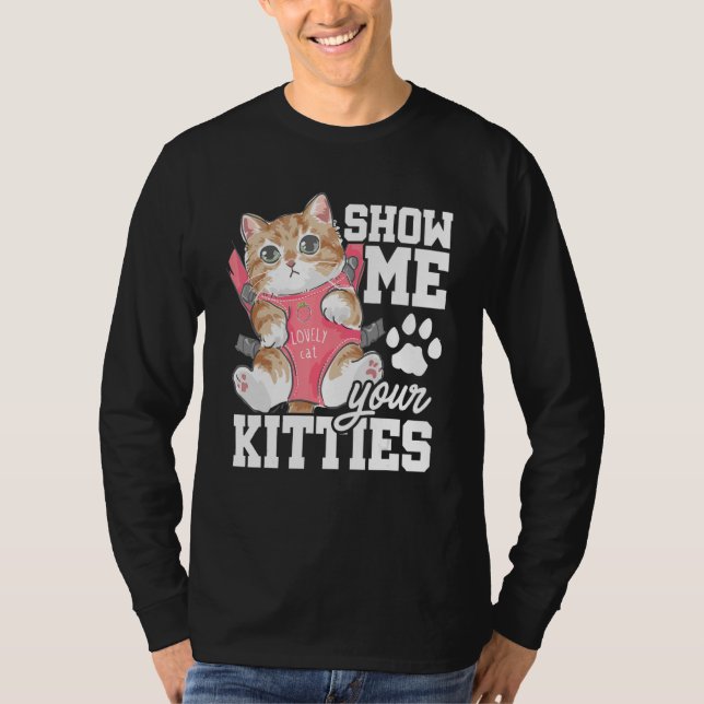 Camiseta Muéstrame tus animales de entrenamiento de gatos d (Anverso)