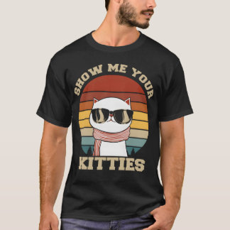 Camiseta Muéstrame tus gatitos, chico amante de los gatos