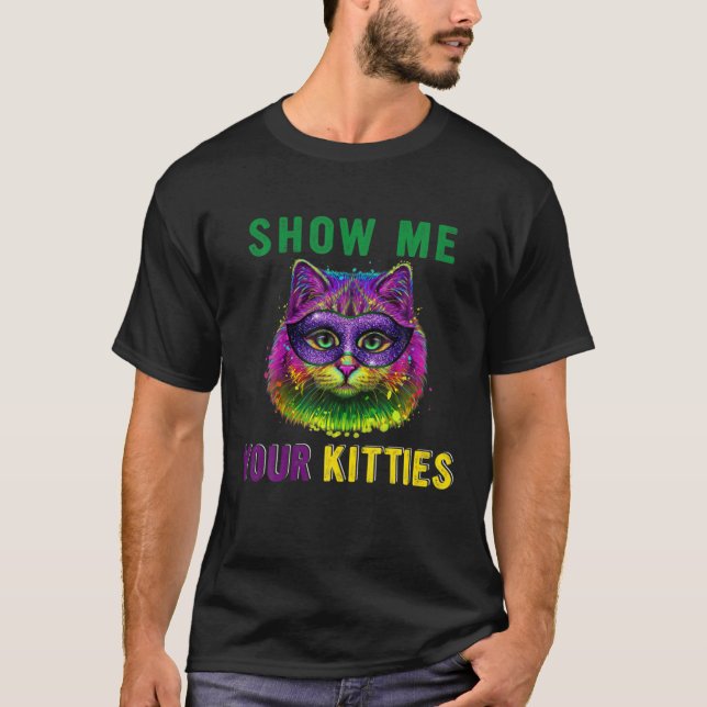 Camiseta Muéstrame tus gatitos graciosos y curados Mardi G (Anverso)