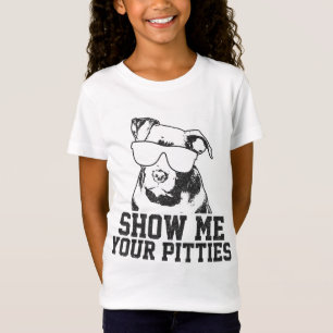 Camiseta Muéstrame tus pititos Funny Perro Pitbull Lover Fu