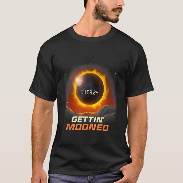 Camiseta Muestras de época Eclipse solar total que se vuelv (Anverso)