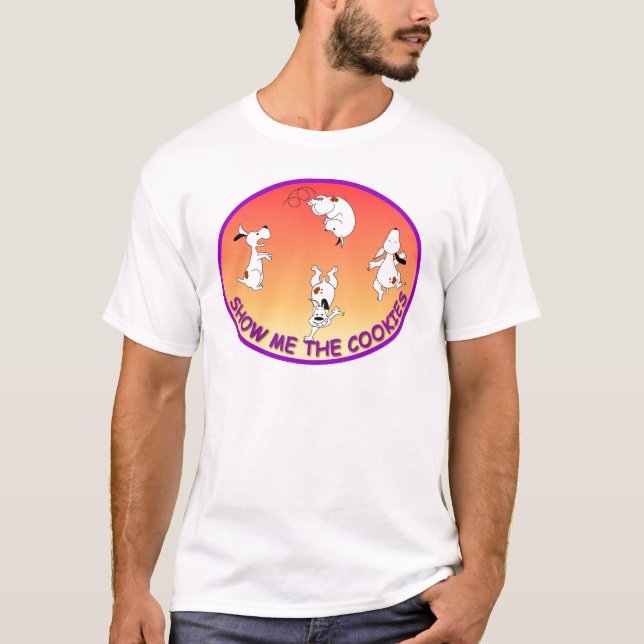 Camiseta Muéstreme las galletas (Anverso)