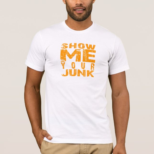 Camiseta Muéstreme sus desperdicios (Anverso)