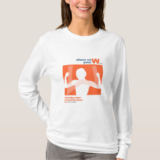 Camiseta Muéstrenos su sudadera con capucha de W