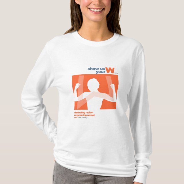 Camiseta Muéstrenos su sudadera con capucha de W (Anverso)