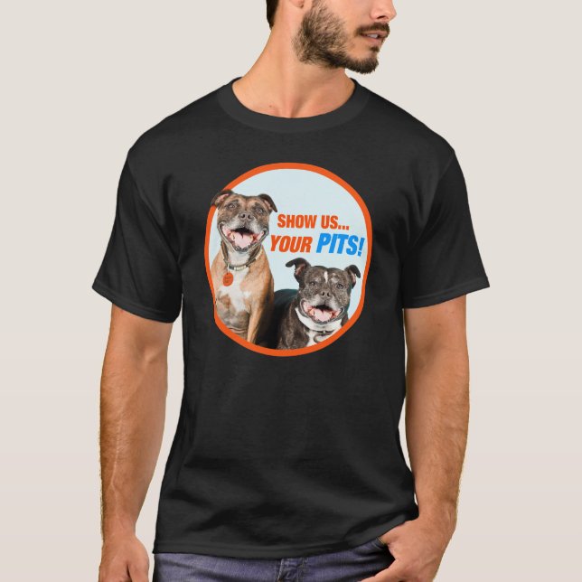 Camiseta ¡Muéstrenos sus HOYOS! (Anverso)