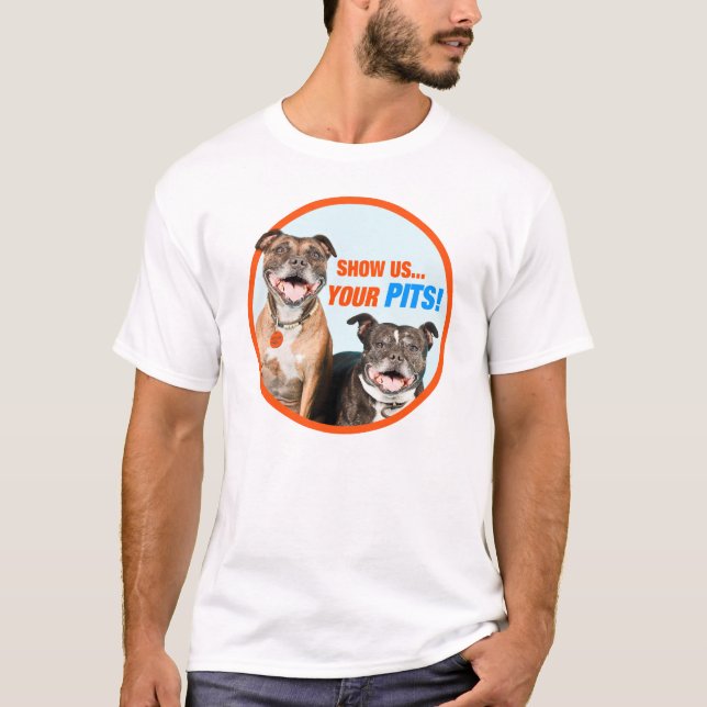 Camiseta ¡Muéstrenos sus HOYOS! (camisetas blancas/ligeras) (Anverso)