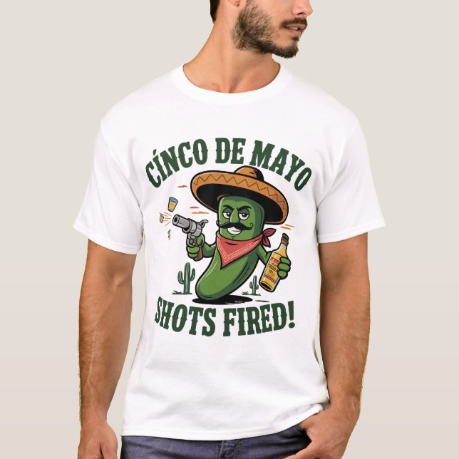 Camiseta Muestreo de Cinco de Mayo Chili - Disparos! (Anverso)