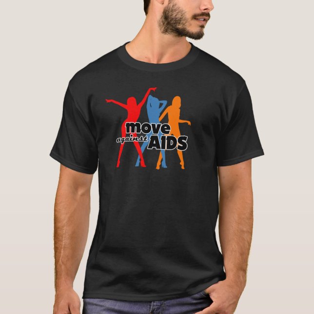 Camiseta Muévase contra SIDA (Anverso)