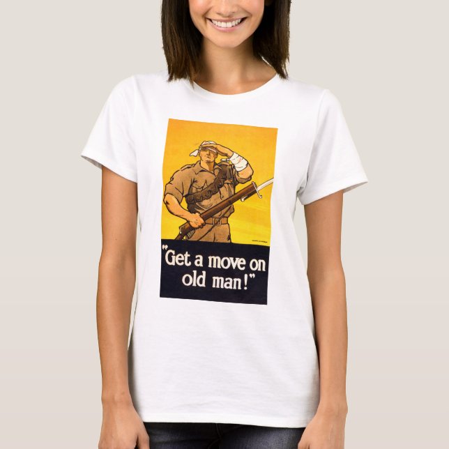 Camiseta Muévete del viejo (Anverso)
