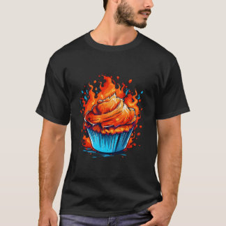 Camiseta Muffin Stuff For Baking Flames