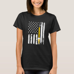 Camiseta Mug de cerveza en la bandera de los Estados Unidos