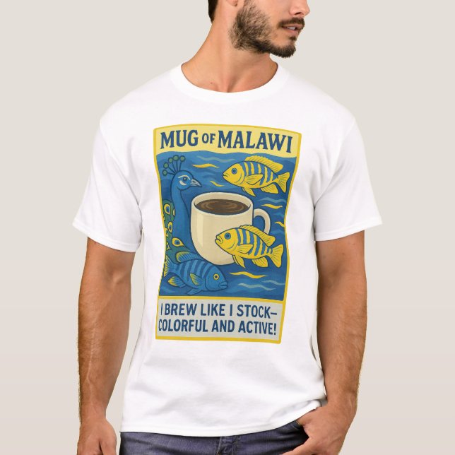 Camiseta Mug de Malawi - Mezcla de café de pavo real y mbun (Anverso)