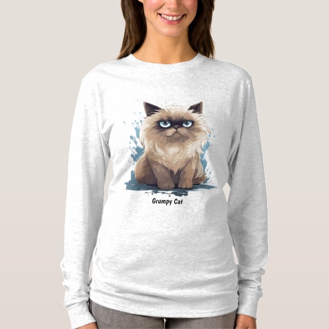 Camiseta Mug, gato de Grump (Anverso)