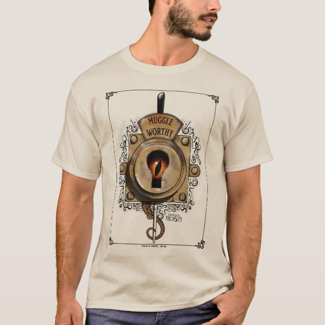 Camiseta MUGGLE WORTHY™ Lock (Anverso)