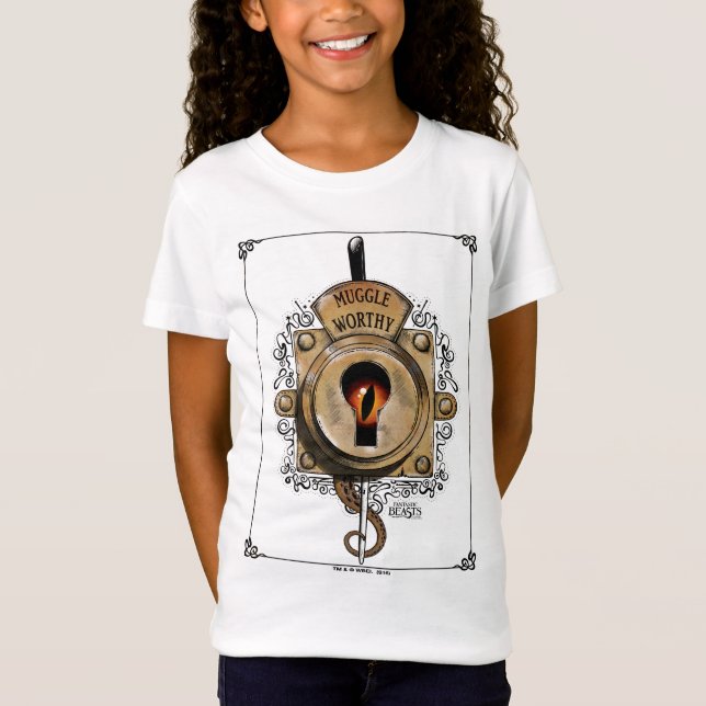 Camiseta MUGGLE WORTHY™ Lock (Anverso)