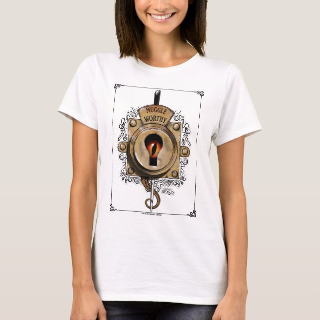 Camiseta MUGGLE WORTHY™ Lock (Anverso)