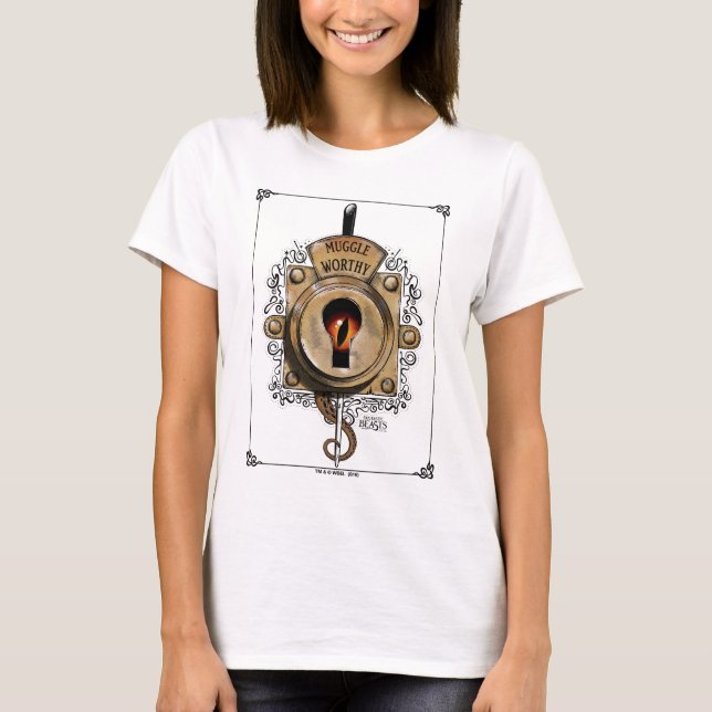 Camiseta MUGGLE WORTHY™ Lock (Anverso)