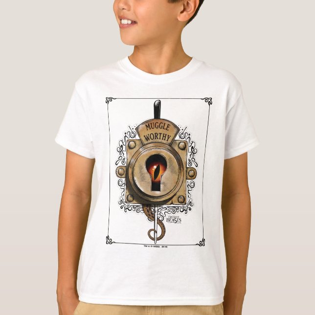 Camiseta MUGGLE WORTHY™ Lock (Anverso)