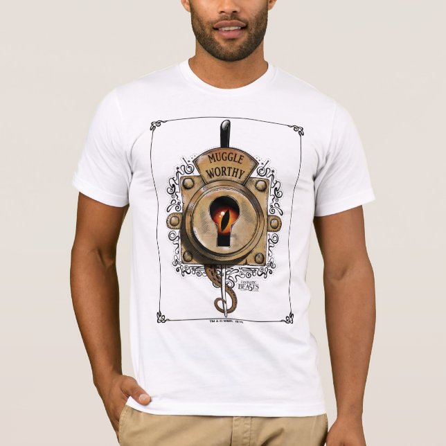 Camiseta MUGGLE WORTHY™ Lock (Anverso)