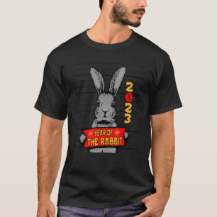 Camiseta Mugshot Año Nuevo Chino del Conejo Zodiaco Lunar