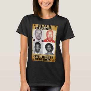 Camiseta Mugshot auténtico de derechos civiles del mes de l