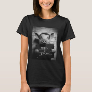 Camiseta Mugshot de cerda de cerdo