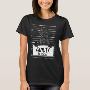 Camiseta Mugshot de Terrier Escocés Perro Culpable