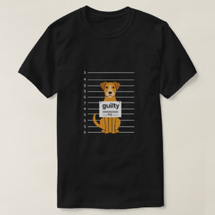 Camiseta Mugshot del perro culpable