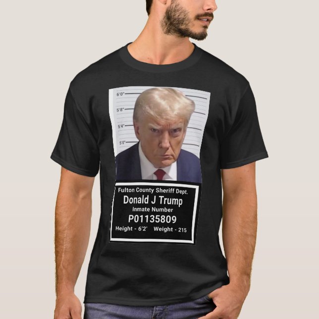 Camiseta Mugshot T-Shirt, recluso de Trump (Anverso)