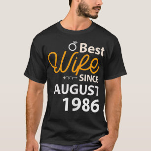 Camiseta Mujer: 34º aniversario Boda regalo a mejor esposa