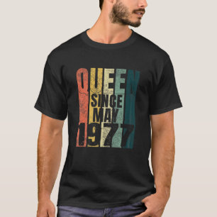 Camiseta Mujer 44 Aniversario Cuarenta Reina Desde