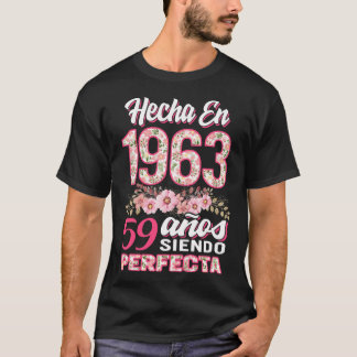 Camiseta Mujer 59 cumpleaños Regalo Hecha En 1963, 59 anos