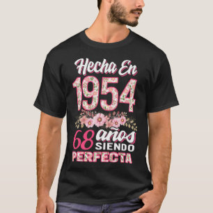 Camiseta Mujer 68 Cumpleaños Regalo Hecha En 1954, 68 Anos