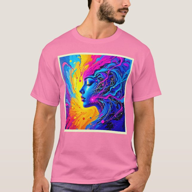 Camiseta Mujer abstracta adorable (Anverso)