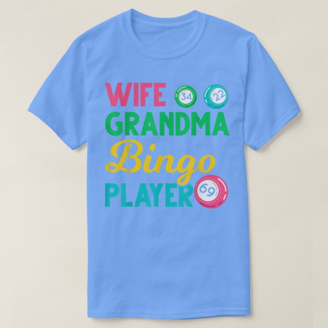 Camiseta Mujer Abuela Jugador de Bingo Hobby Lotto Papelera (Diseño del anverso)