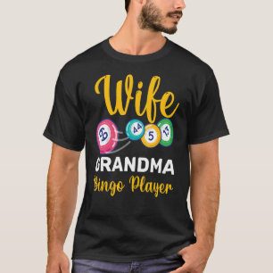Camiseta Mujer Abuela Jugador de Bingo Letrador de Bingo Na
