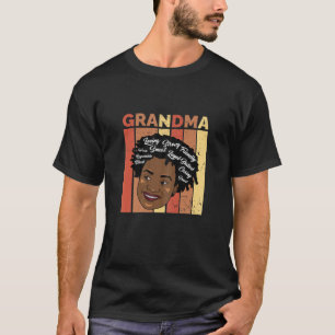Camiseta Mujer Abuela Mes de Historia Negra Retro BLM Melan