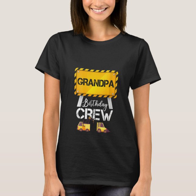 Camiseta Mujer Abuelo Crianza de cumpleaños Pieza de constr (Anverso)