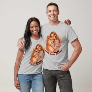 Camiseta Mujer Adorable y Mascota Perro