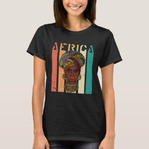 Camiseta Mujer africana: El collar de aros étnicos