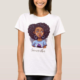 Camiseta Mujer africana elegante