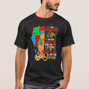Camiseta Mujer africana Mes de Historia Negra Afro Yo soy l